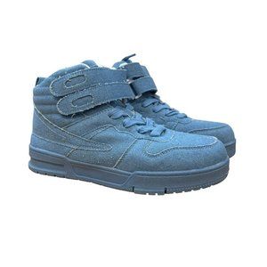Mata Shoes Classics Blue Denim High Top Platform Sneakers